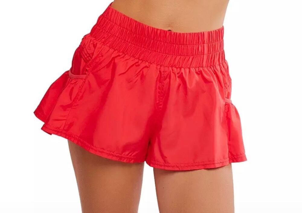 Free People Movement Get Your Flirt One Activewear Athleisure Shorts Size S NWT